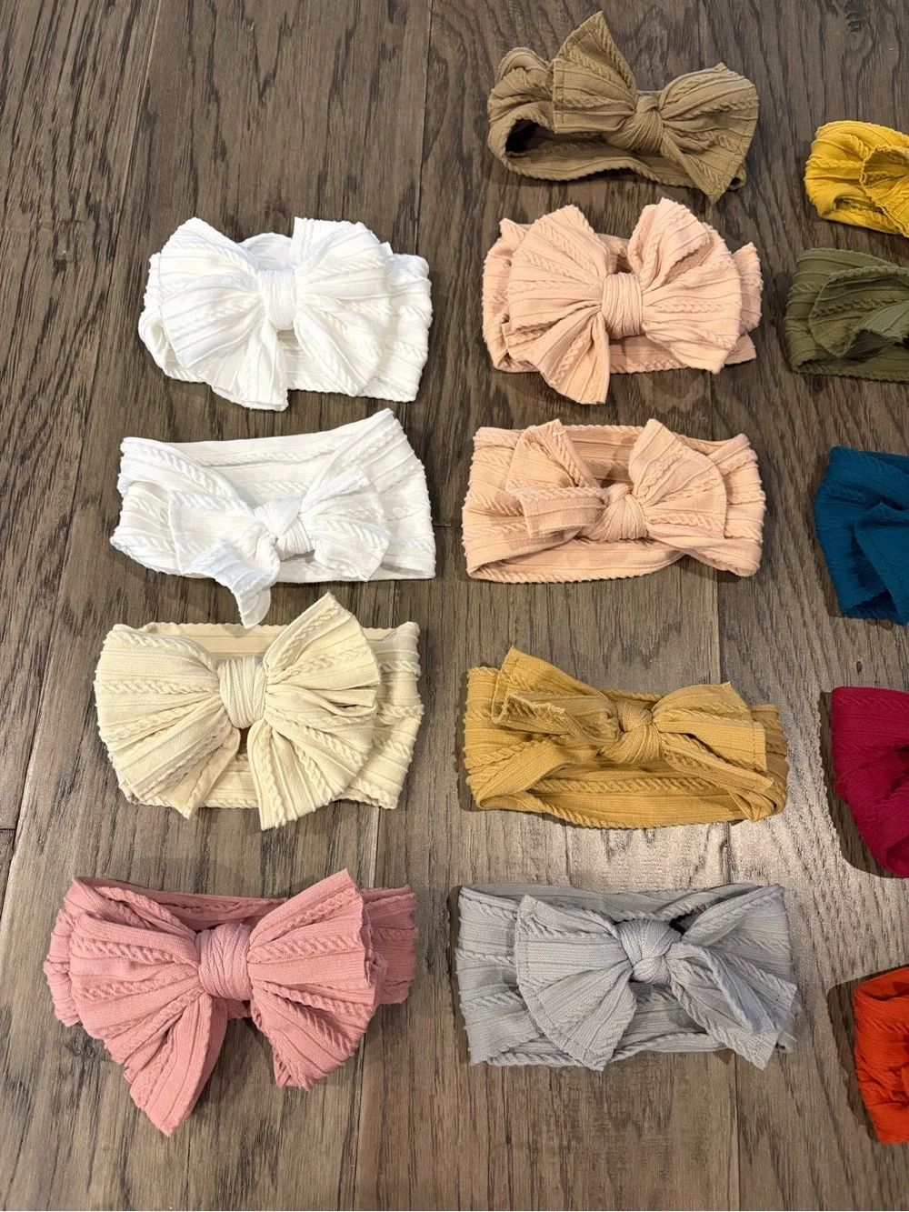 Baby Ribbed Bow Headbands